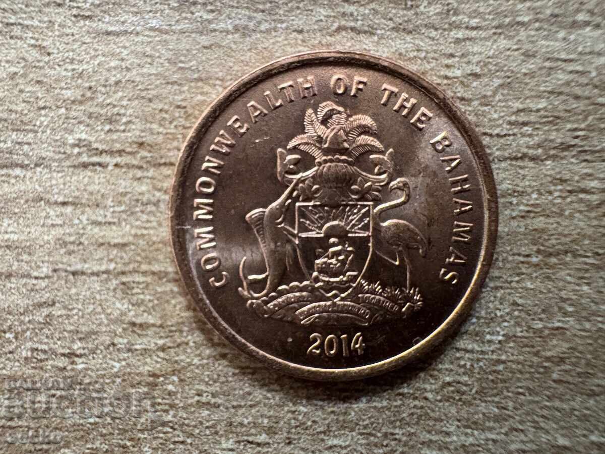 Μπαχάμες - 1 σεντ (2014) με τιμή 0.54 BGN | € 0.28