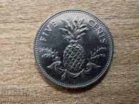 Insulele Bahamas - 5 cenți (1987)