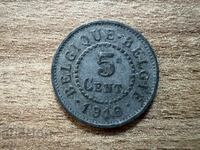 Belgia - 5 cenți (1916)