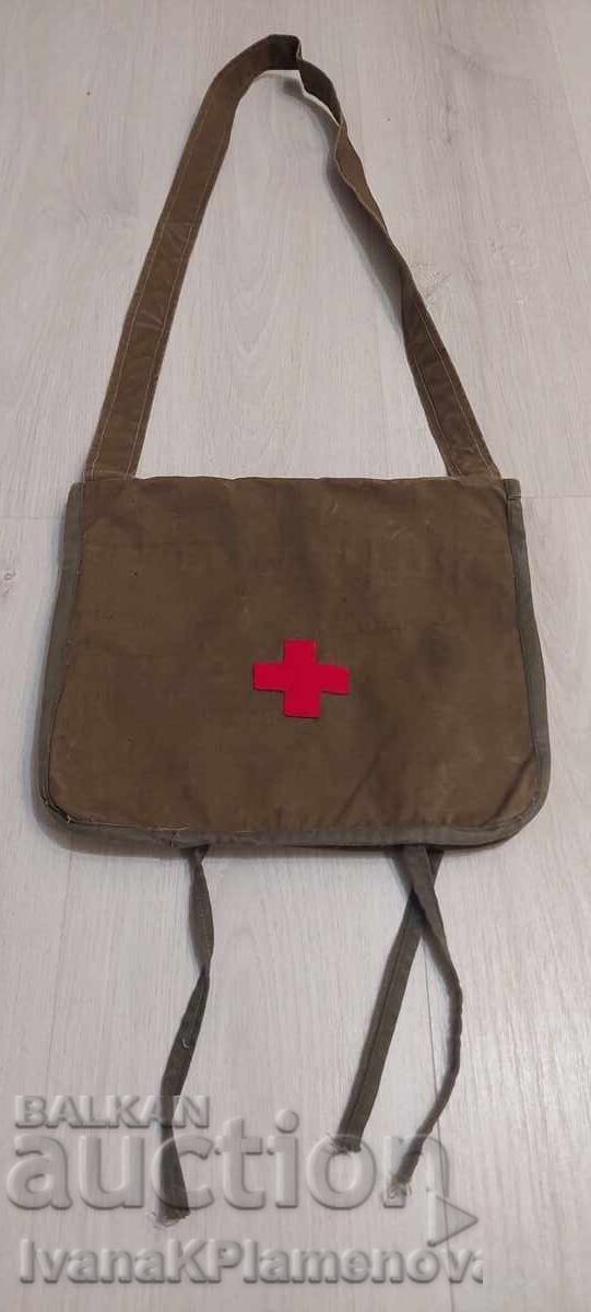 Old military medical bag from the socialist era with price 16.00 BGN | € 8.18