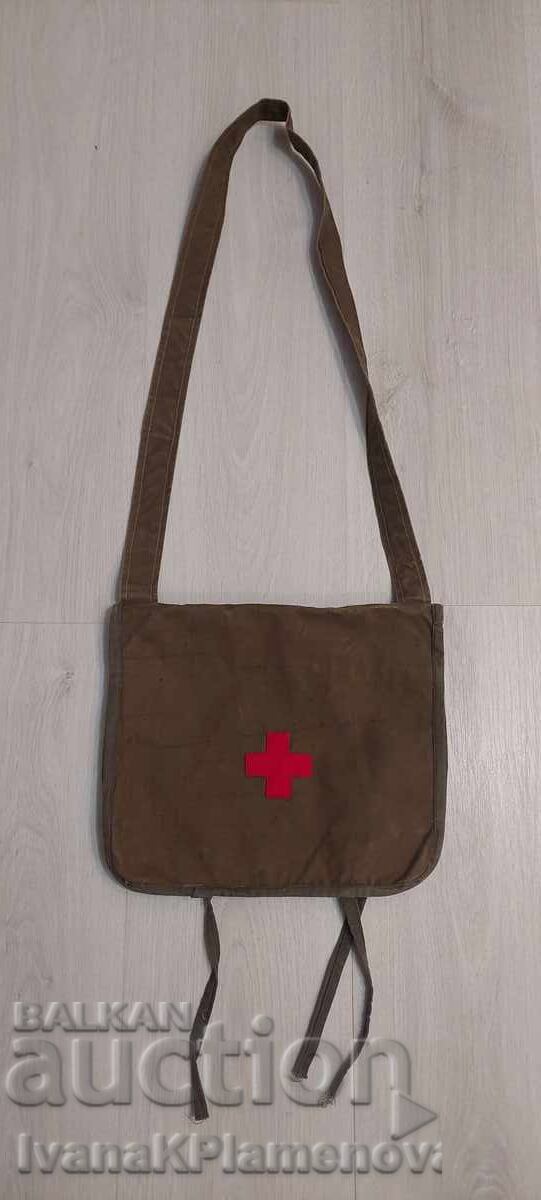 Old military medical bag from the socialist era Old military medical bag from the socialist era