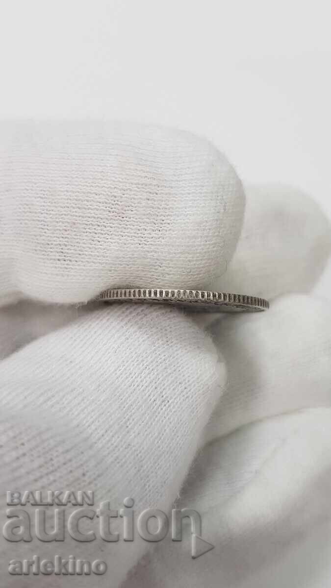 Σπάνιο ασημένιο νόμισμα 1 φράγκου 1894 Γαλλία με τιμή 20.00 BGN | € 10.23