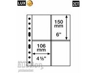 Foi transparente LUX A4 pentru cartonașe de monede - 106x150 mm, 5 buc