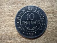Bolivia - 10 centavos (1987)