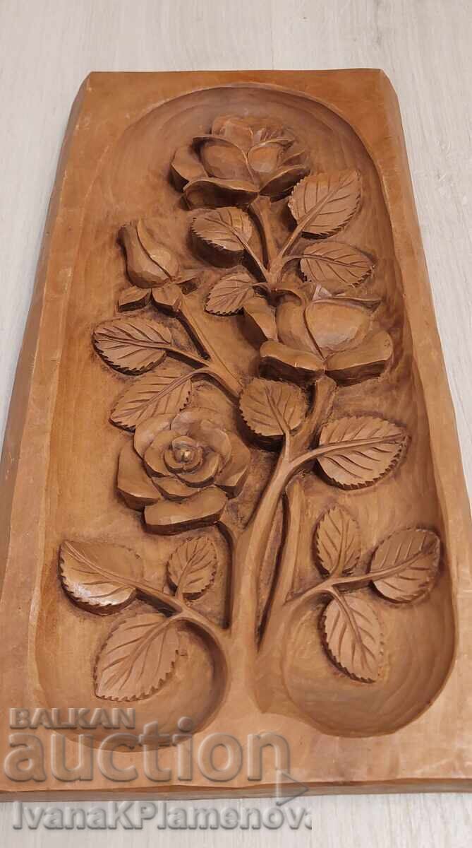 Wood carving panel for connoisseurs 42cm x 22cm with price 60.00 BGN | € 30.68 Wood carving panel for connoisseurs 42cm x 22cm with price 60.00 BGN | € 30.68