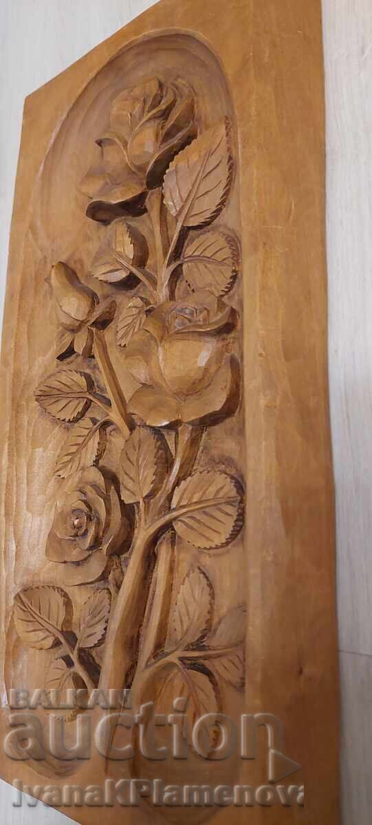 Wood carving panel for connoisseurs 42cm x 22cm - 6 Wood carving panel for connoisseurs 42cm x 22cm - 6