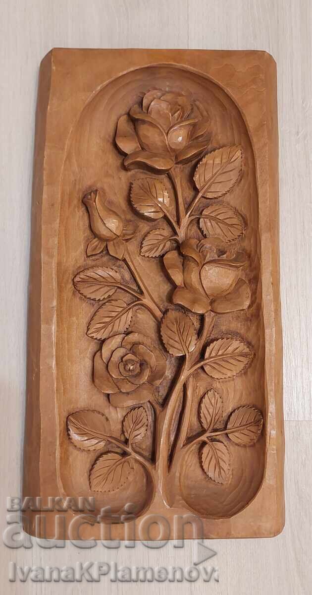 Wood carving panel for connoisseurs 42cm x 22cm Wood carving panel for connoisseurs 42cm x 22cm