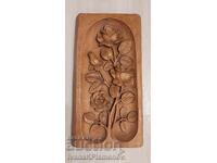 Wood carving panel for connoisseurs 42cm x 22cm