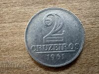 Βραζιλία - 2 κρουζέιρου (1961)