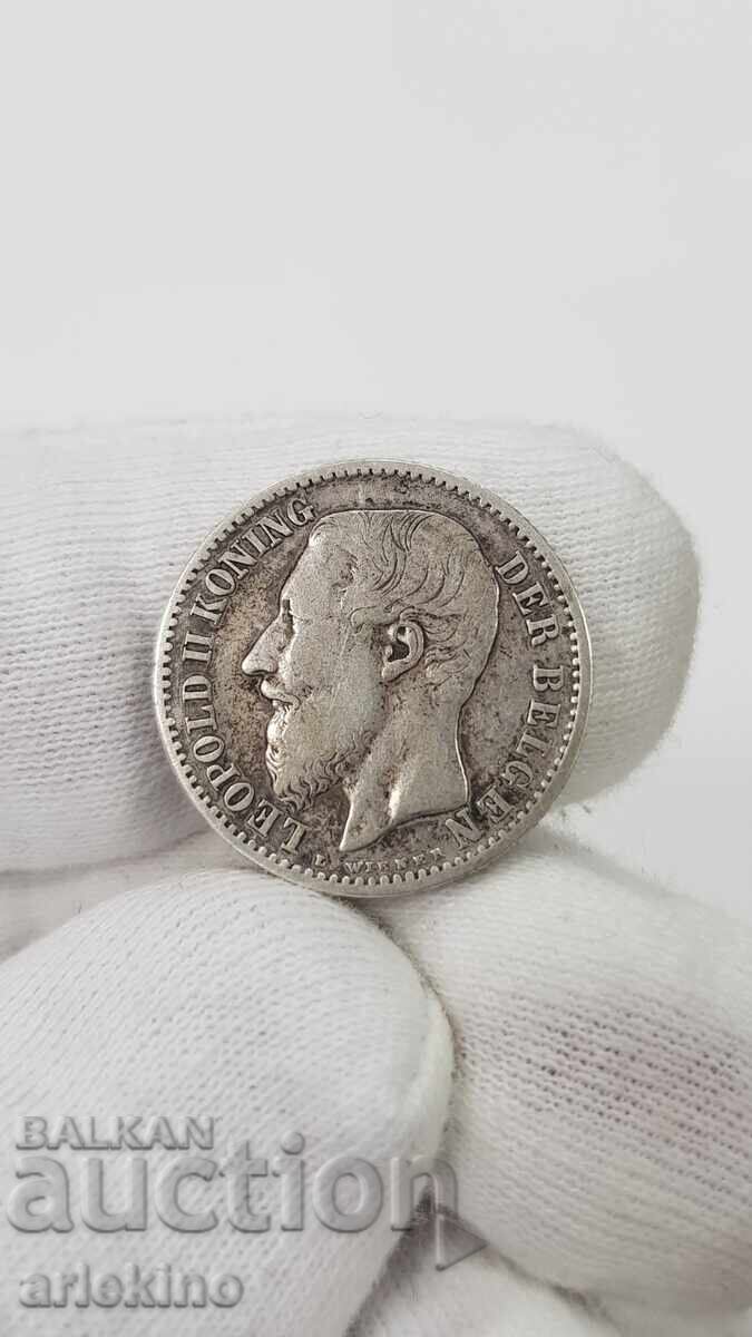 Rare Silver Coin 1 Franc 1887 Belgium with price 25.00 BGN | € 12.78 Rare Silver Coin 1 Franc 1887 Belgium with price 25.00 BGN | € 12.78