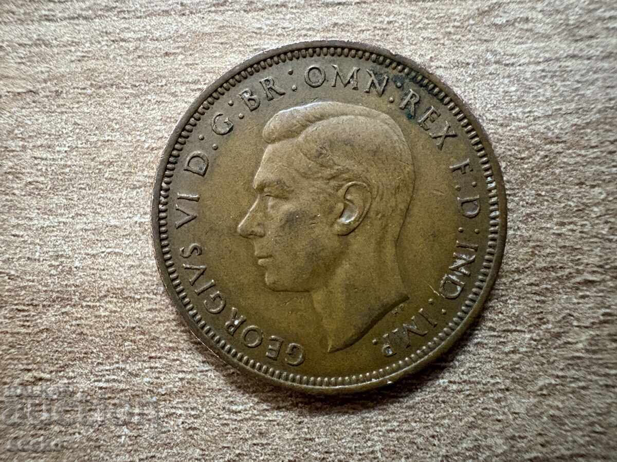 United Kingdom - 1/2 Penny (1945) with price 0.60 BGN | € 0.31