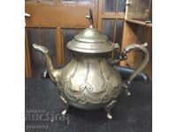 Αντίκα ασημένιο τσαγιέρα με αετό στο καπάκι - Μαρόκο