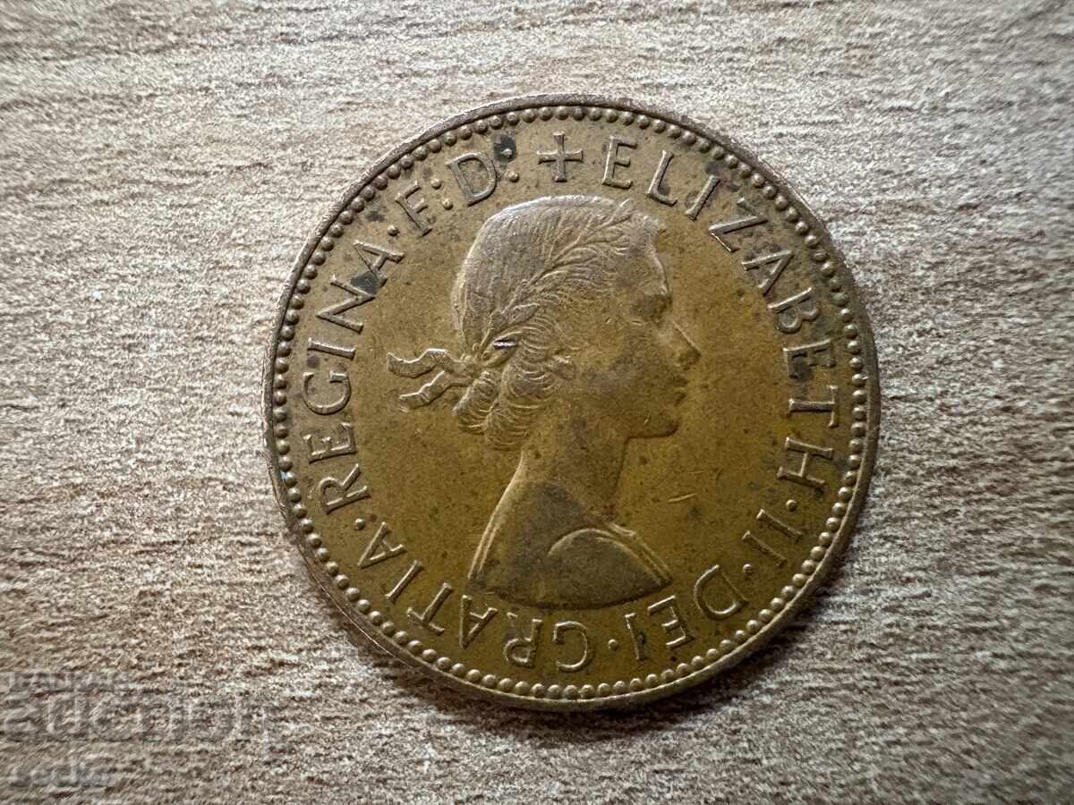 Regatul Unit - 1/2 penny (1965) cu preț 0.45 BGN | € 0.23 Regatul Unit - 1/2 penny (1965) cu preț 0.45 BGN | € 0.23