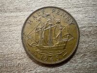 Regatul Unit - 1/2 penny (1965)