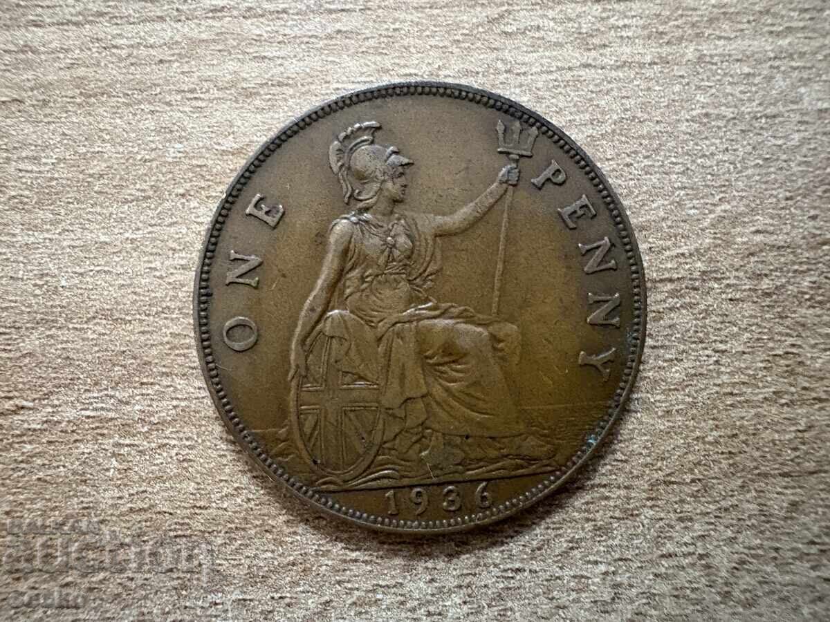 Marea Britanie - 1 penny (1936) Marea Britanie - 1 penny (1936)
