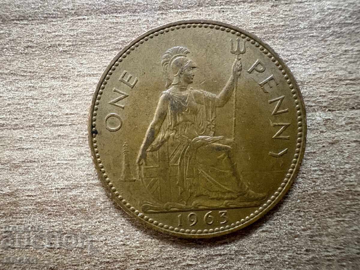 Великобритания - 1 пени (1963) Великобритания - 1 пени (1963)