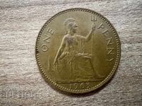 Marea Britanie - 1 penny (1963)