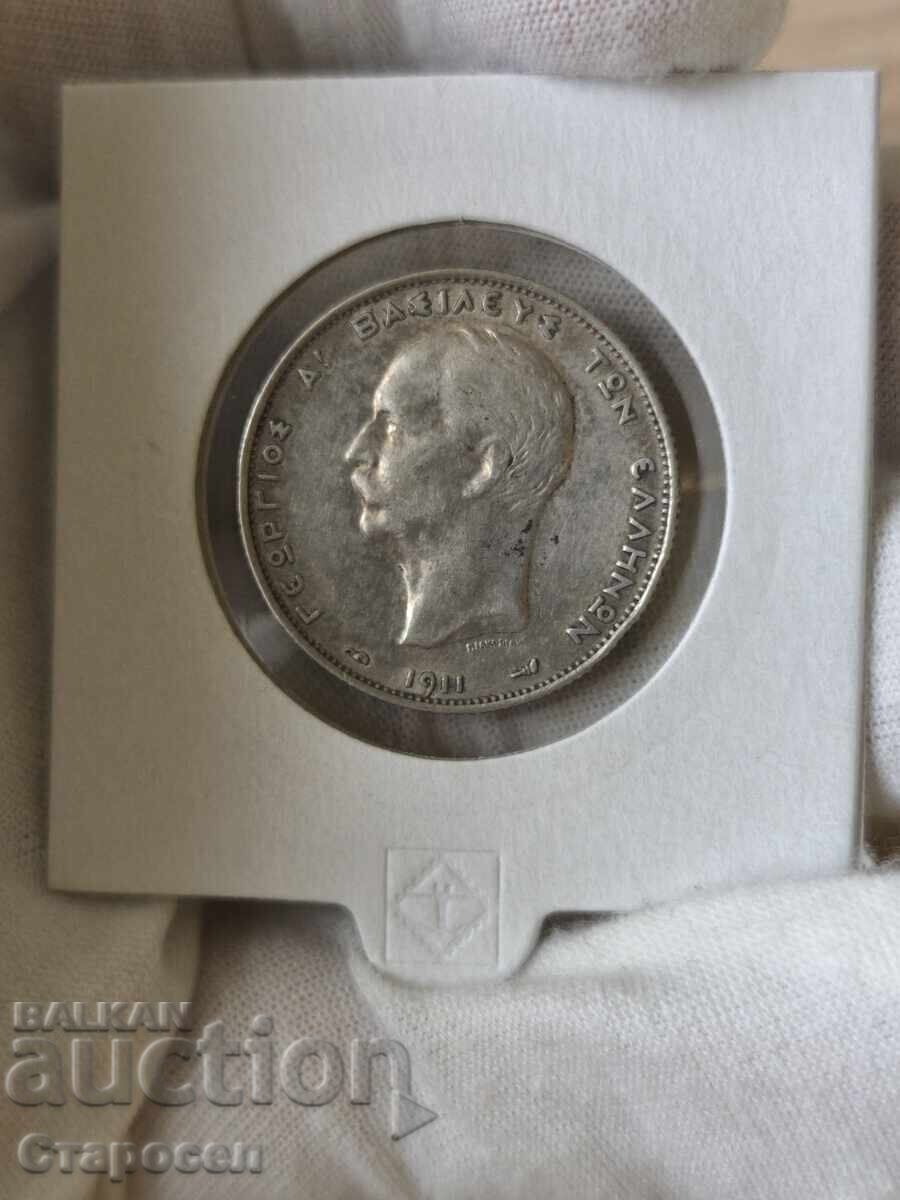 2 δραχμές 1911 Ελλάδα με τιμή 100.00 BGN | € 51.13 2 δραχμές 1911 Ελλάδα με τιμή 100.00 BGN | € 51.13