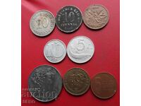 Mixed lot of 8 coins