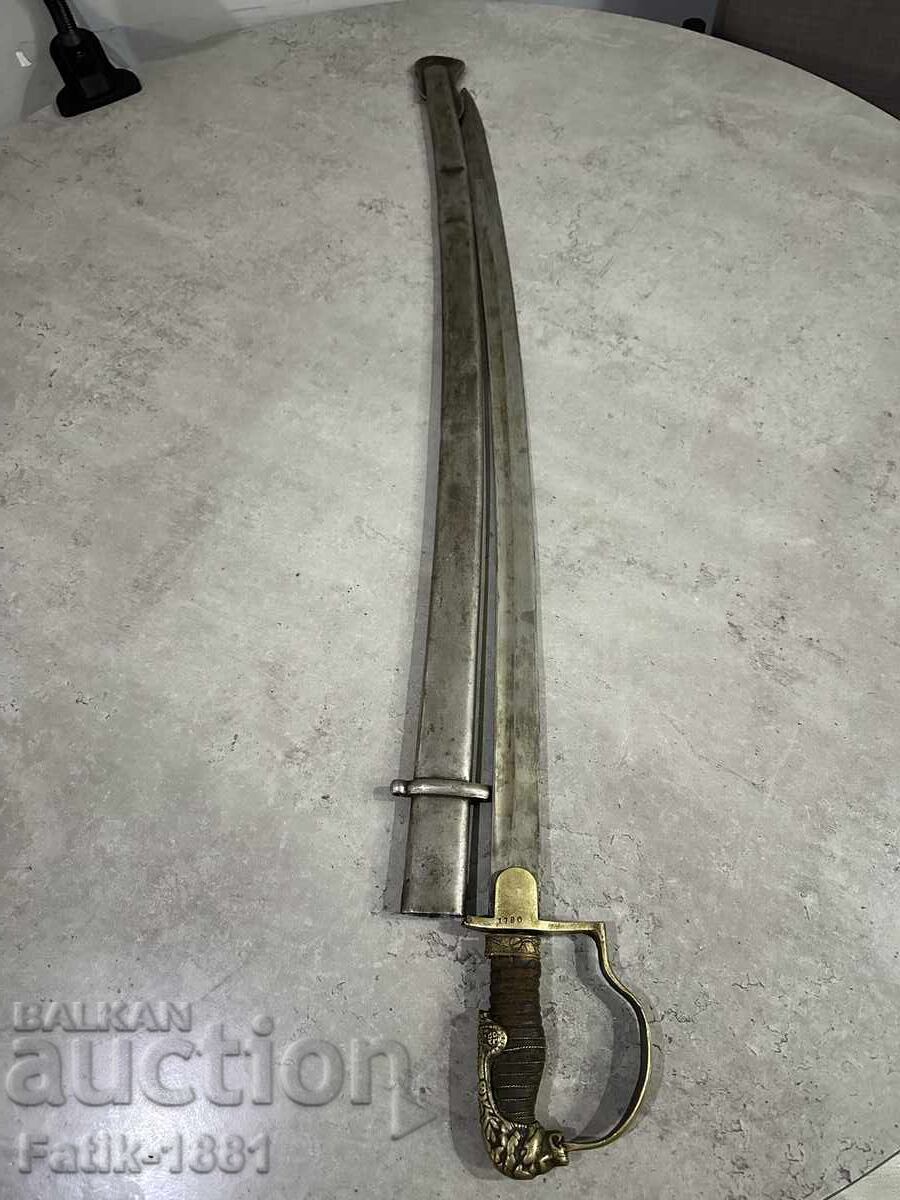 Sabie de subofițer de luptă bulgară cu sabie de dame kanya palash cu preț 580.00 BGN | € 296.55