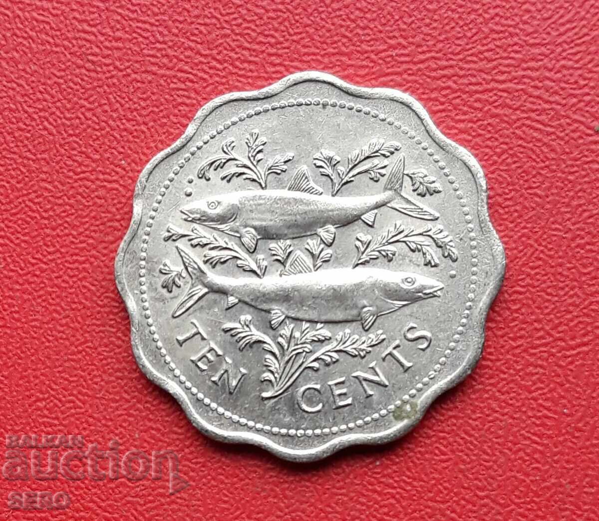 Bahamas - 10 Cents 1989 Bahamas - 10 Cents 1989