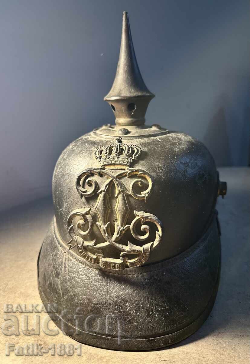 Căști de Ofițer Român, Cască, Pickelhaube