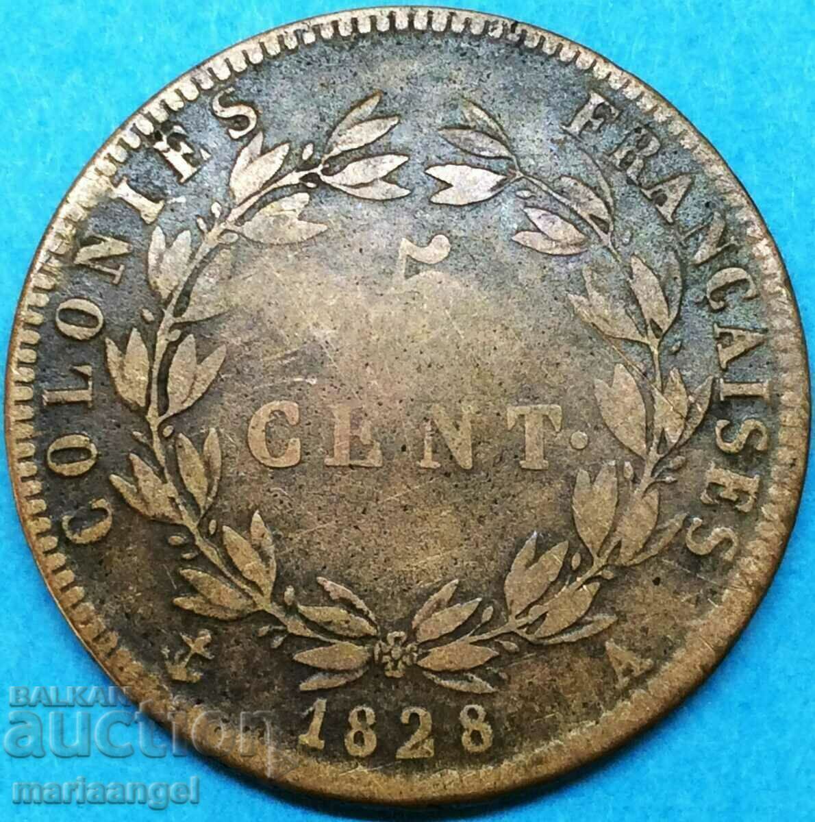 5 цента 1828 Френски колонии Чарлз X с цена 34.00 лв. | € 17.38 5 цента 1828 Френски колонии Чарлз X с цена 34.00 лв. | € 17.38