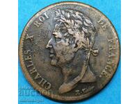 5 cenți 1828 coloniile franceze Carol al X-lea