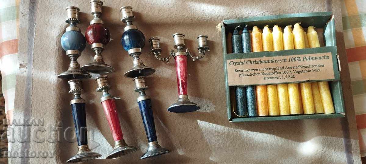 SILVER CANDLESTICKS with price 230.00 BGN | € 117.60 SILVER CANDLESTICKS with price 230.00 BGN | € 117.60