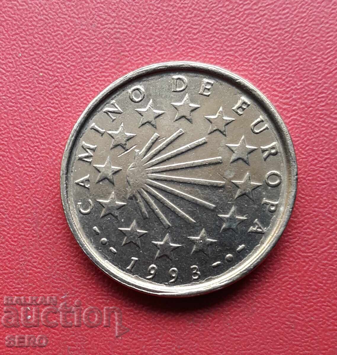 Spania - 100 pesetas 1993 - Calea lui Santiago cu preț 1.51 BGN | € 0.77