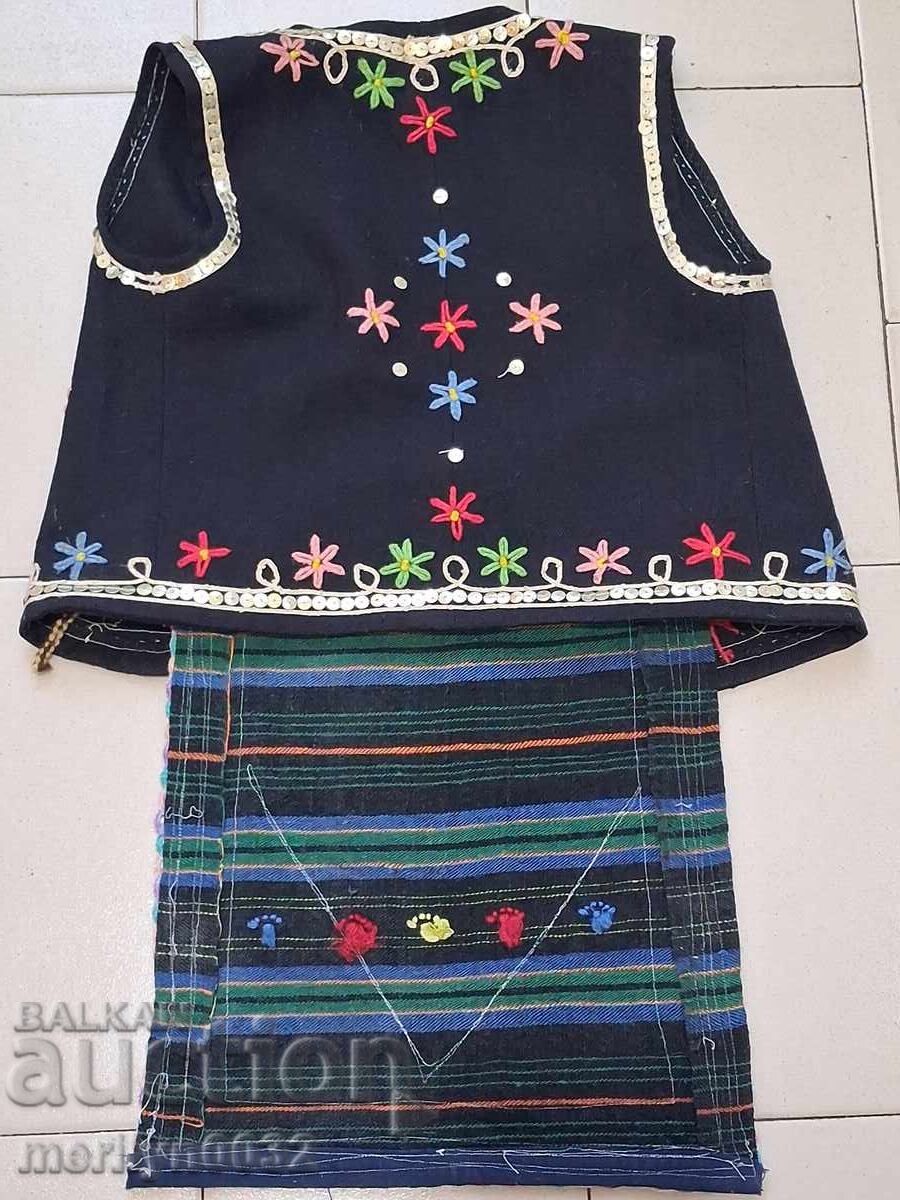 Children's vest old woolen vest apron folk costume with price 129.00 BGN | € 65.96