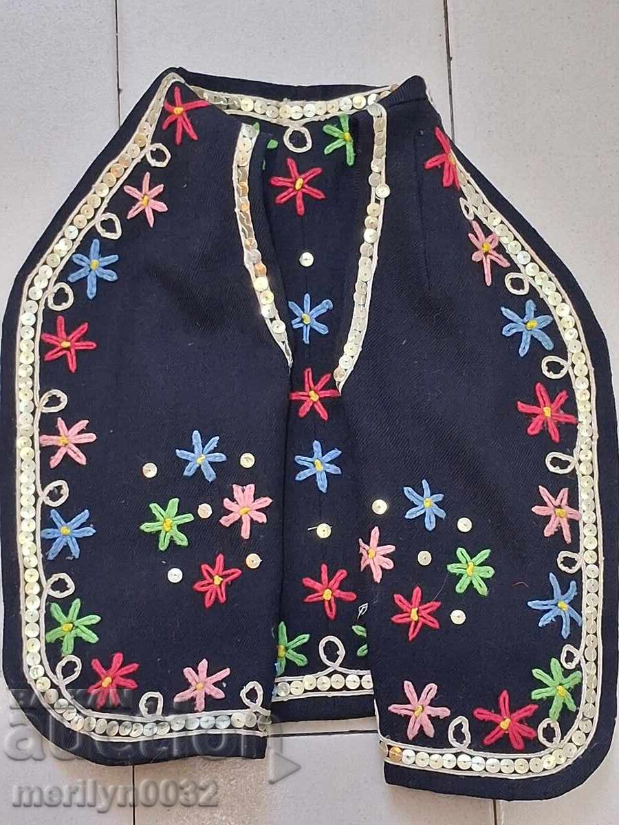Children's vest old woolen vest apron folk costume - 5