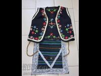 Vestă pentru copii veche, din lână, șorț, costum popular