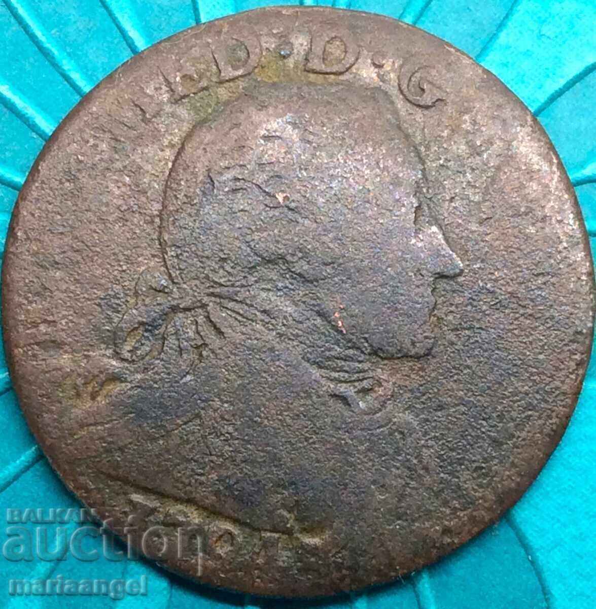 5 солди 1794 Италия Савойа Сардиния Виктор Амедео - 6