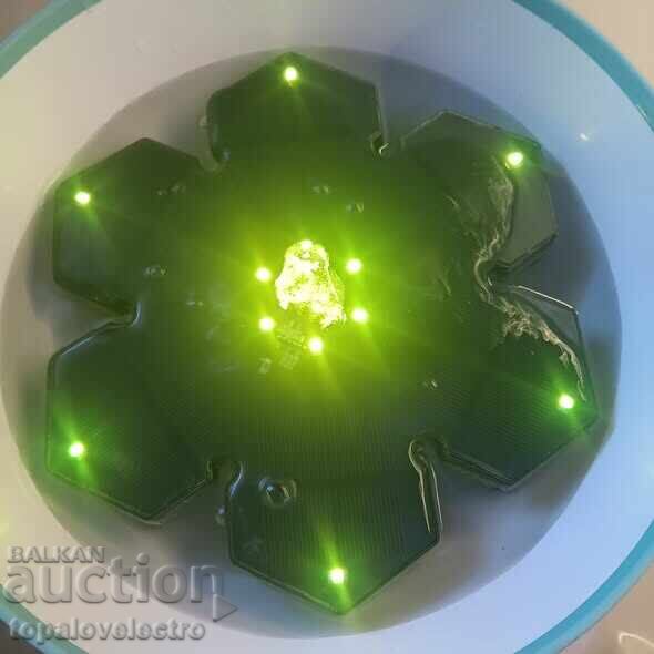 SZMP Solar Fountain with 12 LED Lights, with a note - 7