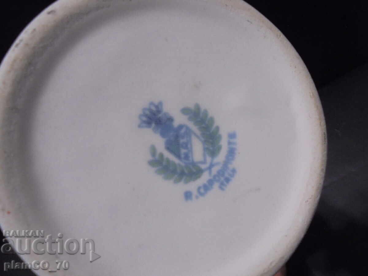 №*8365 Cană veche decorativă din porțelan R. Capodimonte - 6