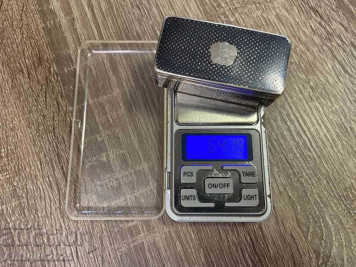 Винтидж сребърна табакера, проба 84, 1875 г. - 7