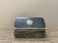 Винтидж сребърна табакера, проба 84, 1875 г.