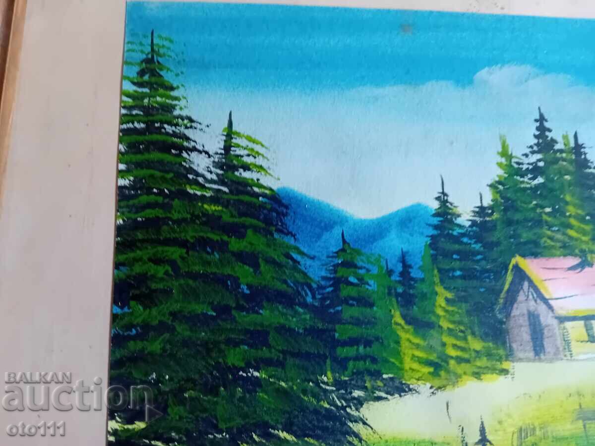 Delivery of Old Watercolor Painting by Ivan Botusharov, Signed