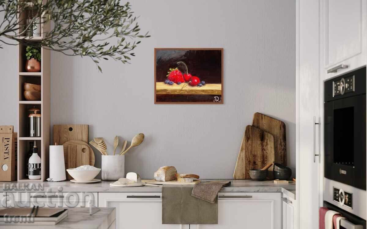 Νεκρή φύση με ζουμερά φρούτα με τιμή 205.00 BGN | € 104.81