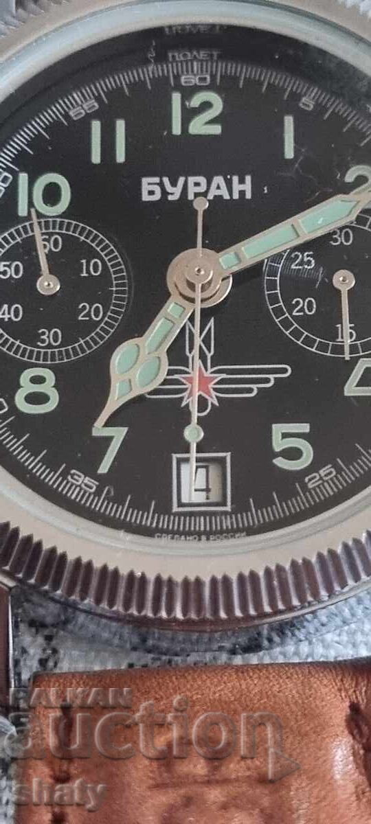 Auction Poljot Buran Watch. Chronograph. Original Auction Poljot Buran Watch. Chronograph. Original