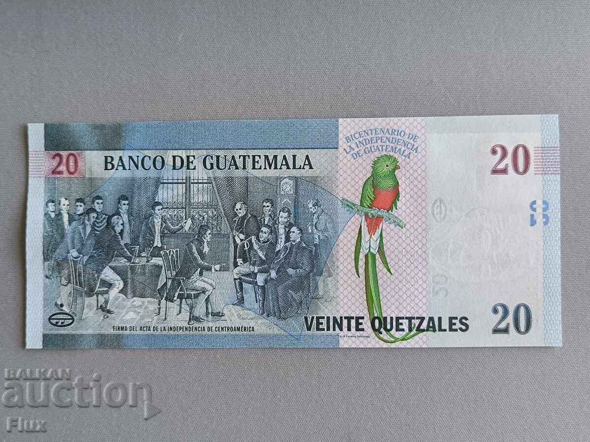 Banknote - Guatemala - 20 Quetzales (Commemorative) UNC | 2021 Banknote - Guatemala - 20 Quetzales (Commemorative) UNC | 2021