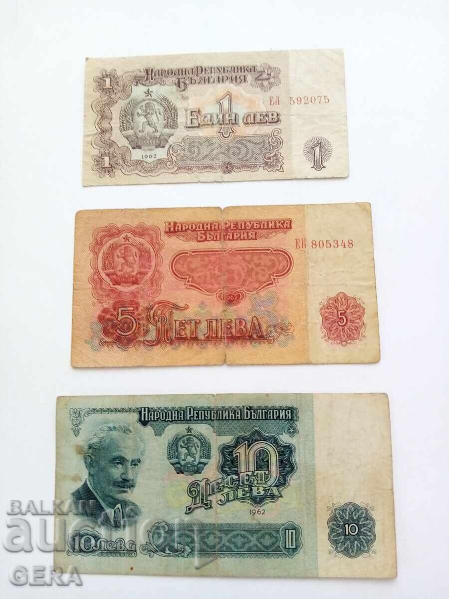 Lot of banknotes from 1962