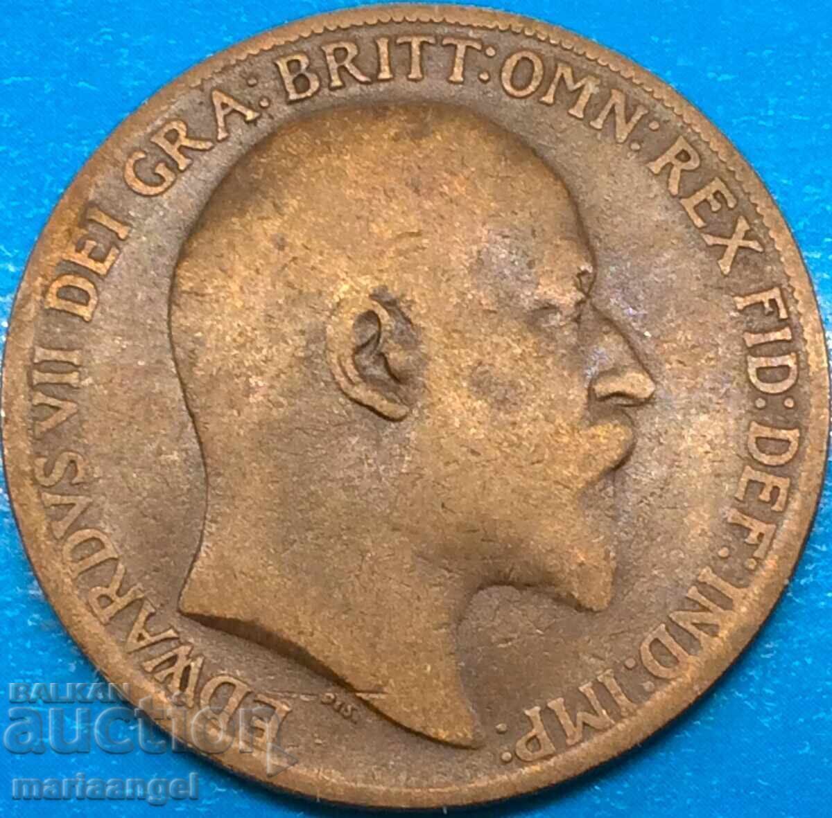 Licitație Marea Britanie 1/2 penny 1909 Licitație Marea Britanie 1/2 penny 1909