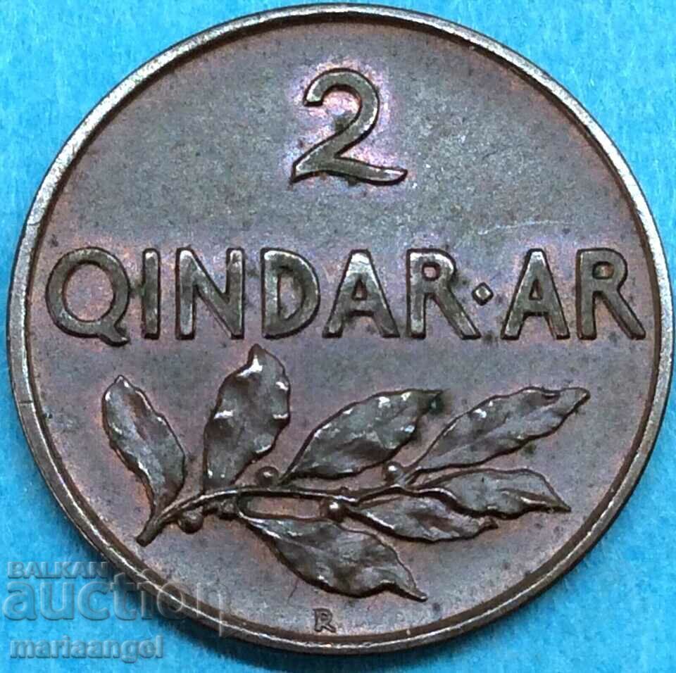 2 Kindar 1935 Albania Shqipni King Zog of Rome! Bronze - LUXURY - 6 2 Kindar 1935 Albania Shqipni King Zog of Rome! Bronze - LUXURY - 6