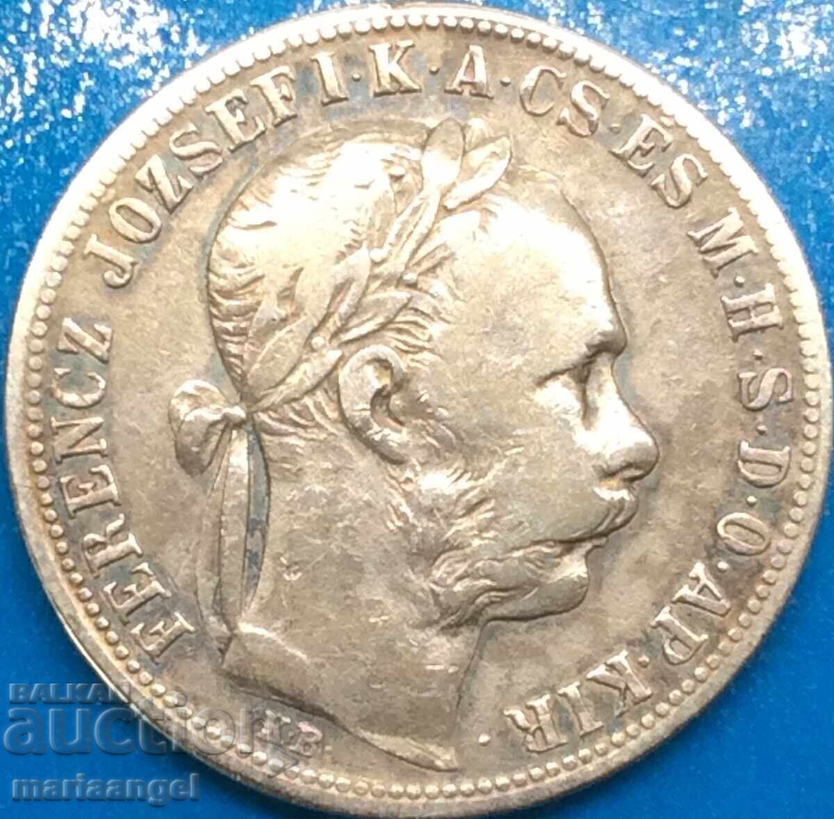Livrarea 1 forint 1892 Ungaria Kremnitz 29mm 12,12g argint - RARĂ Livrarea 1 forint 1892 Ungaria Kremnitz 29mm 12,12g argint - RARĂ