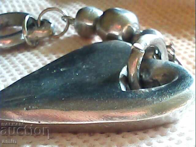 Доставка на 4исто сребро бес проба 33 гр кло4 держател