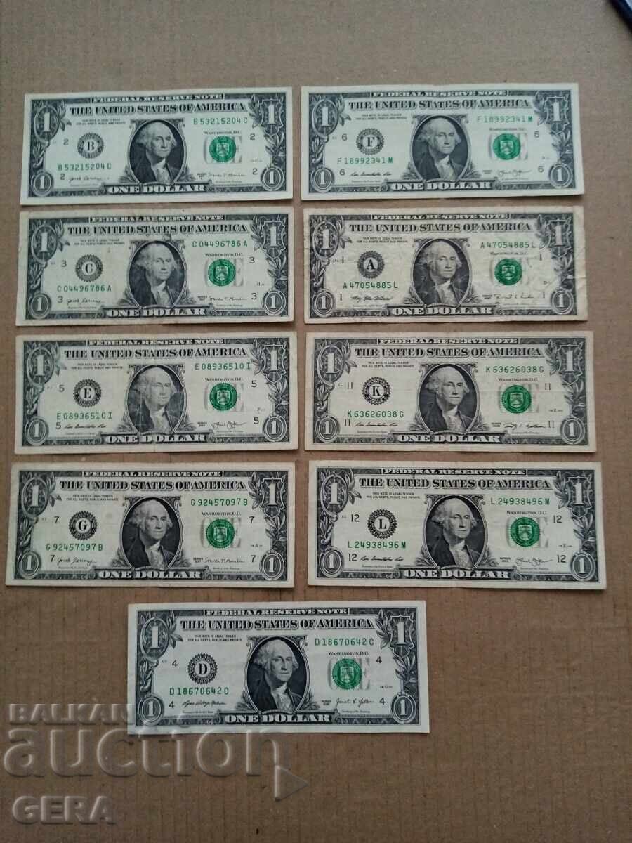 Bancnote de dolari Bancnote de dolari