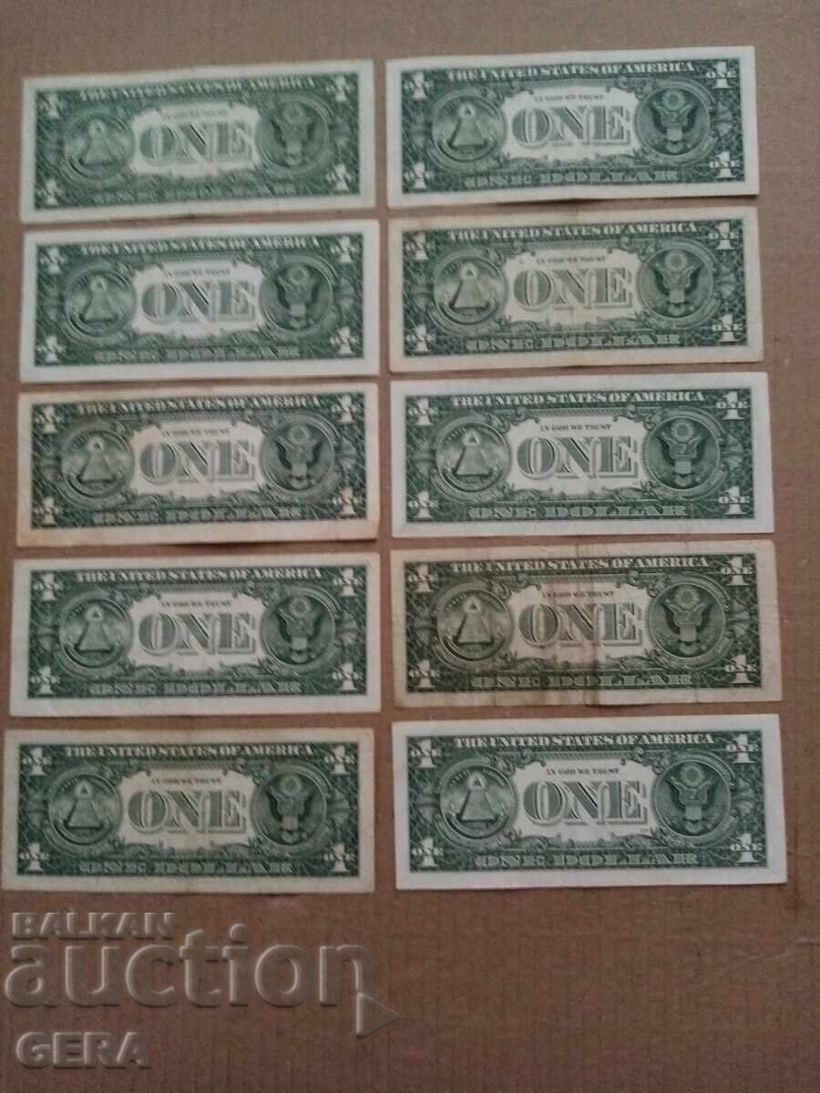 Banknotes dollars with price 30.00 BGN | € 15.34