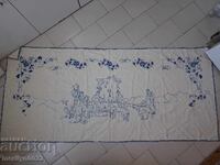 Articol interior purtat de covor brodat manual din anii 1940